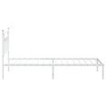 thumbnail image 5 of vidaXL Metal Bed Frame with Headboard White 100x190 cm, 5 of 5