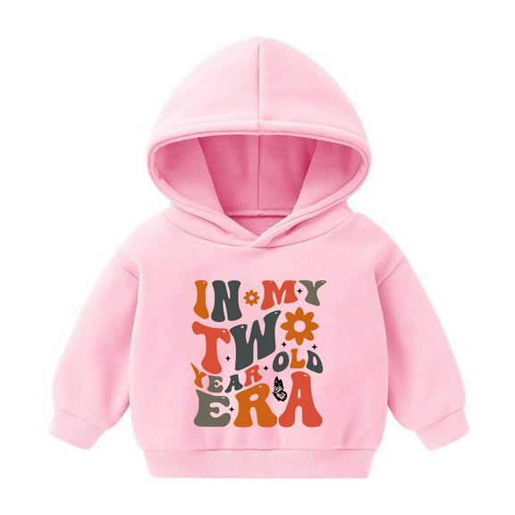 Mikilon Girls Sweatshirt Size 3-7 Round Neck Comfortable Printed Pullover Shirts Fall and Winter Cute Solid Color Graphic Clothes