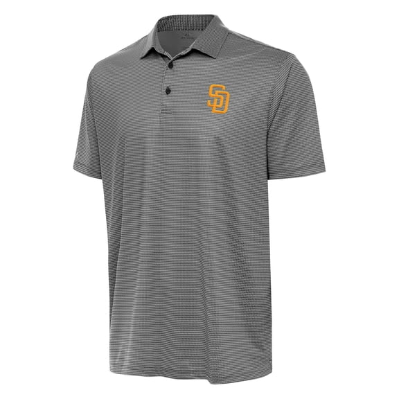 Men's Antigua White/Black San Diego Padres Rings Polo