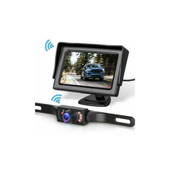 Wireless Backup Camera System Kit for Car/Truck/Van/Pickup/RV 4.3'' Monitor Rear View Backup System