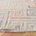 thumbnail image 3 of SAFAVIEH Metro Jules Geometric Area Rug, Grey/Rust, 6' x 6' Round, 3 of 8