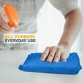 thumbnail image 5 of Eurow Microfiber 16 x 16in 300 GSM Ultrasonic Cut Cleaning Towels 12Pk - Blue, 5 of 6