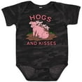 thumbnail image 3 of Inktastic Hogs and Kisses with Cute Pig Family Boys or Girls Baby Bodysuit, 3 of 5