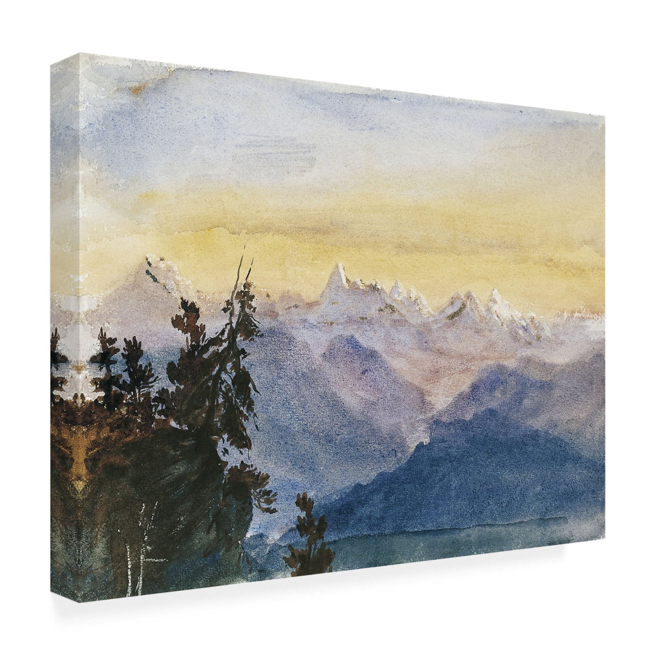 Trademark Fine Art John Singer Sargent  Sargent Mountainous Landscapes II Canvas Wall Art
