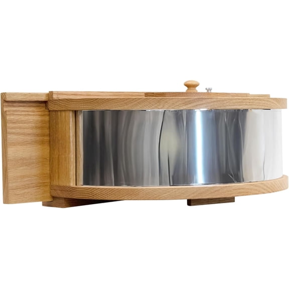 Panoramic In-House Window Bird Feeder with One-Way Mirrored Panel | Easy Fill & Clean from Inside | Plantation Grown Mahogany | Fits 26-36" Windows | Watch Birds Up Close Without Disturbing