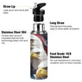 thumbnail image 3 of Yayeee 20oz Insulated Water Bottle Double Wall Stainless Steel with Flip Straw Lid, American Eagle Pattern, 3 of 7