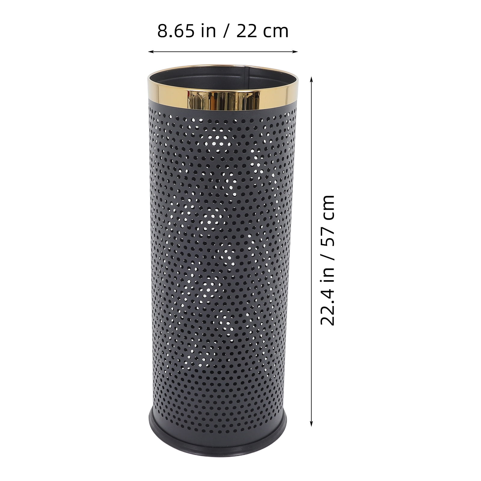 TABLZONE Golden Stainless Steel Umbrella Stand, Indoor Organizer for Home, Office, Entryway, Hallway Storage Solution