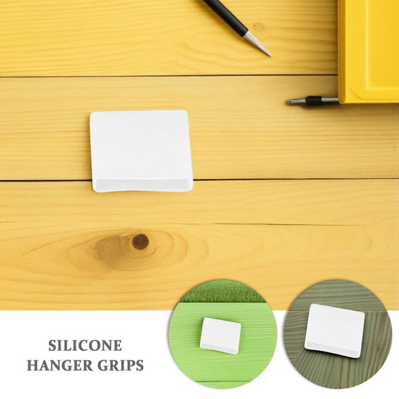 Houderco 100Ud Grips De Silicona Transparentes Para Con Universal Para Ropa Y