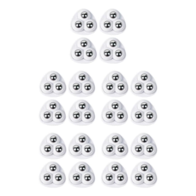 Ruedas de junta Scienceny Universal de bola silenciosa 4X negro blanco autoadhesivo acero inoxidable