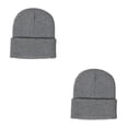thumbnail image 1 of Guardurnaity Beanie Hat Gorros de punto Skullcap Headwear A prueba de viento Ciclismo Esquí Accesorios para el cabello para deportes al aire libre Gris Gris oscuro 2piezas Guardurnaity CBP267458, 1 of 5