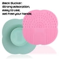 thumbnail image 4 of Set of 6, Silicone Makeup Brush Cleaning Mat and Makeup Sponge, findTop 2 PCS Makeup Brush Cleaner Pad and 4 PCS Foundation Blending Sponge (Assorted Colors), 4 of 9