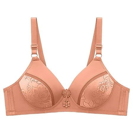 

CLZOUD Shaping Bras for Women Comfortable Breathable Large Thin No Steel Ring Bra Comfortable and Traceless Bra Khaki 38