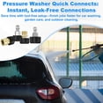 thumbnail image 6 of Uxcell 1-Pack Pressure Washer Quick Connect Fittings, M22 15mm Female to 1/4 Inch Female Hose Adapter for Pressure Washer Gun/Hose, 6 of 7