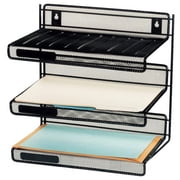 Brenton Studio™ Metro Mesh 3-Tier Desk Shelf, Black