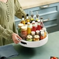 thumbnail image 4 of Space Saver Durable Stainless Steel Kitchen Organizer, Multi-Purpose Rotating Organizer Tray with Easy Handling (Ash White), 4 of 5