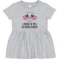 thumbnail image 3 of Inktastic Military Veteran Daddy Proud Son Daughter Girls Baby Dress, 3 of 5