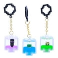 thumbnail image 5 of Minecraft Charms Backpack Hanger, Action Figure Accessory Keychain, Children Ages 3+, 5 of 16
