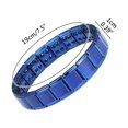 thumbnail image 3 of Pulseras magnéticas para hombres, pulsera adelgazante corporal de acero de titanio, pulsera de imanes fuertes de doble fila, pulseras para el cuidado de la salud, 3 of 10