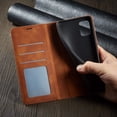 thumbnail image 6 of Premium PU Leather Flip Folio Case for Samsung Galaxy A41, Protective Case with Kickstand Card Slot Magnetic Closure Shockproof Wallet Cover for Samsung Galaxy A41 - Brown, 6 of 14