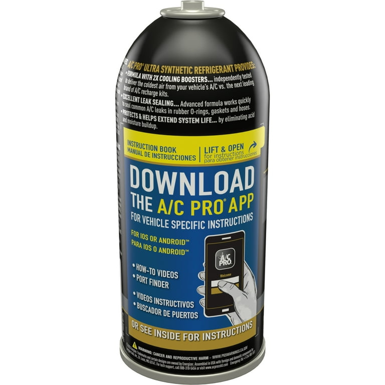 Yourelia　①-1 A/C Pro R-134A Professional Formula Refrigerant Refill (10.8 OZ, 1