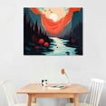 thumbnail image 3 of PIKWEEK  Posters Landscape Pictures Wall Art, Nature Prints Mountain Painting Wall Art, Abstract Nature Wall Art, Scandinavian Wall Art, 3 of 5