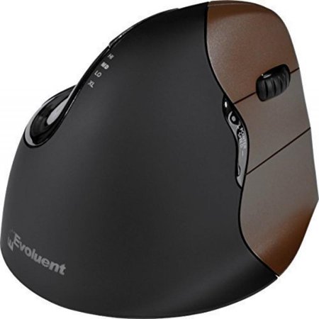 UPC: 0852153014713 | Evoluent – VM4SW – Evoluent Verticalmouse 4 Small Wireless Mouse – Optical – Wireless – Radio Frequency – USB – 2600 dpi