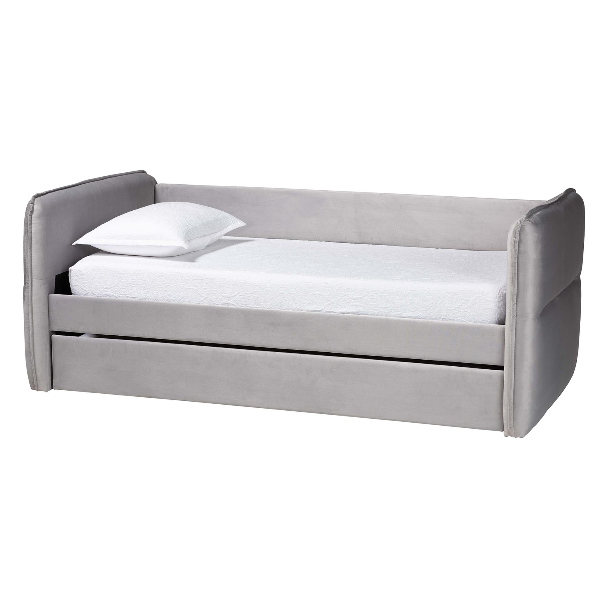 Baxton Studio Finch Modern Daybed, Full/Twin, Light Grey