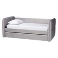 thumbnail image 2 of Baxton Studio Finch Modern Daybed, Twin/Twin, Light Grey, 2 of 11
