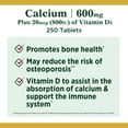 thumbnail image 4 of Nature's Bounty Calcium 600 + Vitamin D3 Tablets, 600 Mg, 250 Ct, 4 of 9