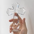 thumbnail image 3 of WYZCTTD Crystal Standing Cross Decor, Handmade Glass Holy Cross Collectible Figurines for Home Decoration, Easter Christmas Decoration for Pary，Transparent, 3 of 6