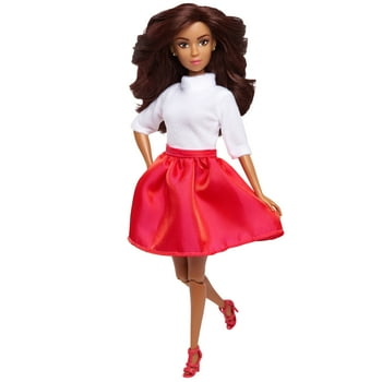 The Fresh Dolls Fresh Dolls Lexi Fashion Doll, 11.5-inches tall, white shirt and red skirt, brown hair,  Kids Toys for Ages 3 Up, Gifts and Presents