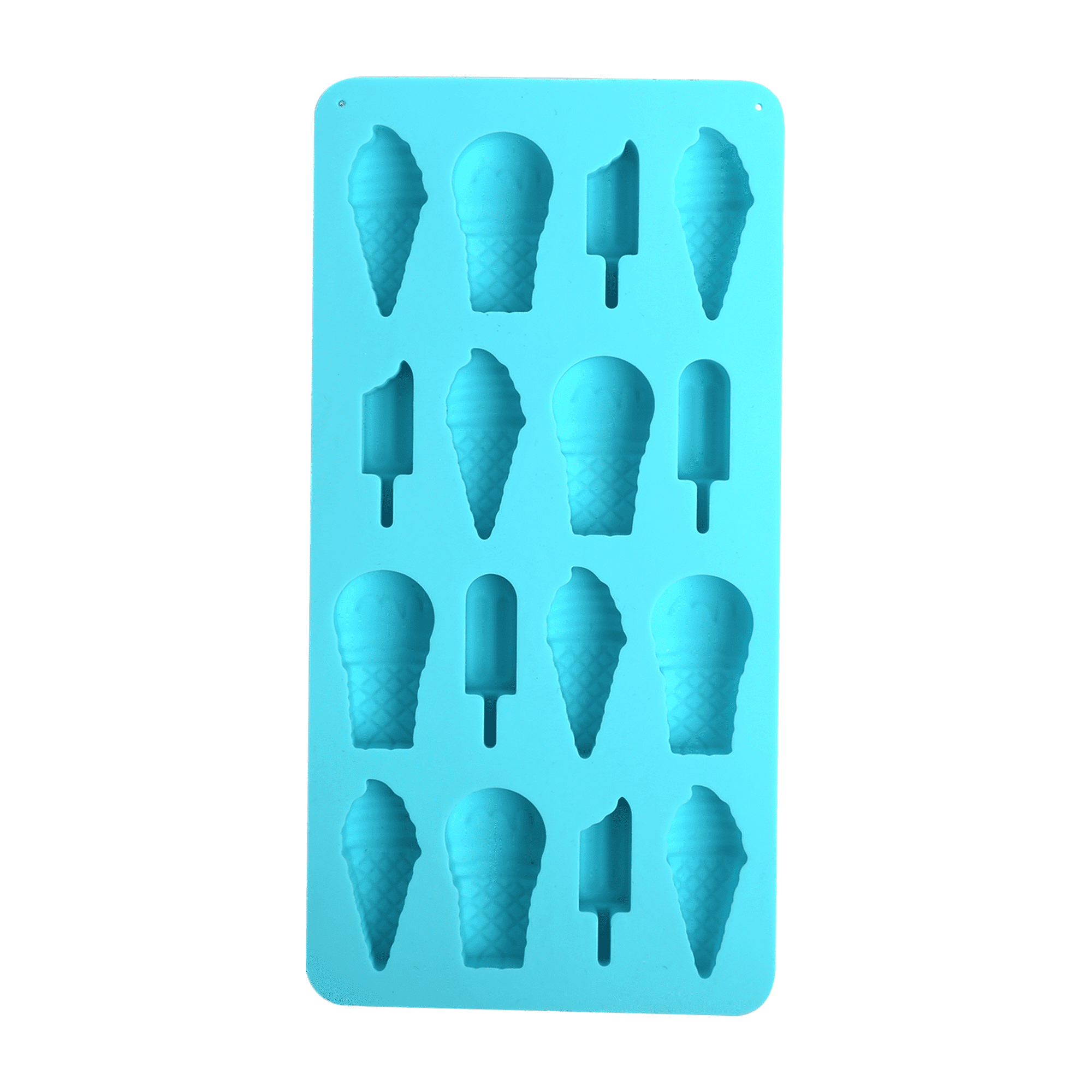 Ice Cream Shaped Candy Mold, 8 x 4 inch Blue Silicone Mold, Way to Celebrate