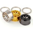 thumbnail image 3 of Metal Car Keychain Wheel Hub Auto Logos Keychain Auto Repair Parts Car Mini Tire Wheel Keychain Black, 3 of 5