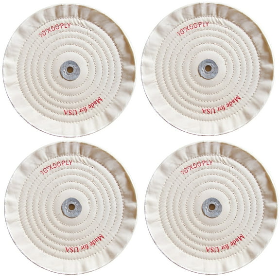 4 PCS 6 Inch Polishing Wheels, Buffing Wheels, Mirror Polishing Fabric Wheel, Cloth Wheel for Jewelry Furniture Wood Ceramic Plastic