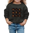 thumbnail image 1 of Chandail à Capuchon et Chandails en Molleton pour Filles, Imprimé Mignon d'Halloween, Chandail à Manches Longues Col Rond pour Tout-Petits, Enfants, Tenue Décontractée Confortable Automne Hiver, 1 of 3