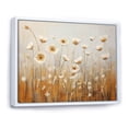 thumbnail image 2 of Designart "Whispering Gardens Of Beige Wildflowers II" Wildflowers Floater Framed Canvas Wall Art, 2 of 5