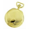 Charles-Hubert- Paris Brass Gold-Plated Quartz Hunter Case Pocket Watch #3782