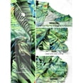 thumbnail image 5 of Nlife Women Puff Sleeve Floral Hawaiian Shirt V Neck Casual Tropical T-Shirt, 5 of 5