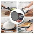 thumbnail image 7 of Naloa Astronaut With American Flag Silicone Pot Holders, Oven Mitts Heat Resistant Hot Pads, Non Slip Pot Holder for Kitchen Baking and Cooking 9.4 x 7.5 Inches, 7 of 7