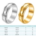 thumbnail image 3 of Qarigey Anillo Titanio Acero Moda Portátil Durable Anillos de dedo de moda Extraíble Robusto Joyería impermeable Adulto Ropa, zapatos y accesorios Miscelánea 10 colores de acero Qarigey AP014858-05, 3 of 6