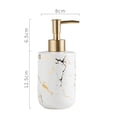 thumbnail image 3 of AMLESO Ceramic Soap Dispenser 300ml Marble Pattern Pump Bottle for Kitchen Accs White, 3 of 7