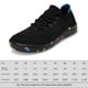 thumbnail image 2 of Zapatos caminando para hombres con la caja de punta ancha de las zapatillas descalzos casuales (42) azul, 2 of 9