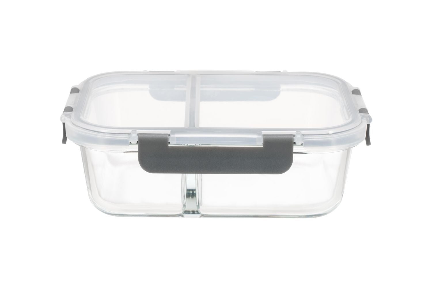 MS DIVIDED RECTANGLE GLASS CONTAINER 1360ML, Volume - 1360ml