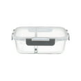 thumbnail image 1 of Ms Divided Rectangle Glass Container 1360Ml, 1 of 6