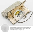 thumbnail image 3 of Creowell Bicycle Lemons Small Jewelry Box for Women Necklace Ring Earring Organizer Travel Case with Zipper Closure and Multiple Compartments White, 3 of 5