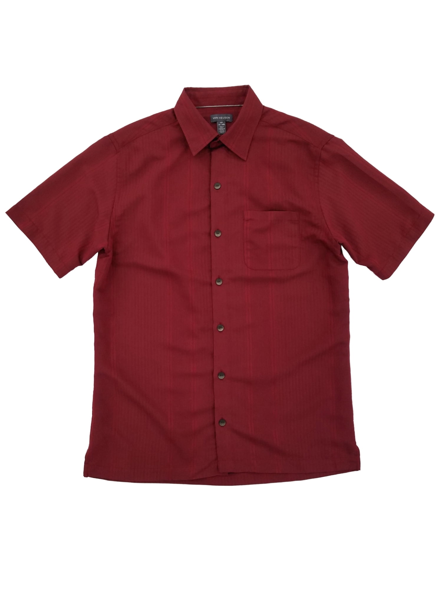 Van Heusen - Men's Van Heusen Air Non Iron Short Sleeve Shirt - Walmart ...