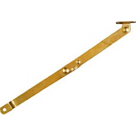 N208-629 9.75 in. Right Handed Folding Support, Bright Brass