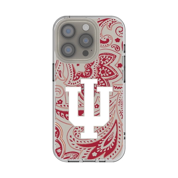 Indiana Hoosiers iPhone Paisley Design Clear Case