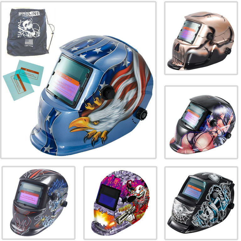 Welding Mask Headband Adjustable Helmet Protective Gear Kit For Solar Auto  Dark