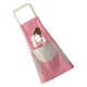thumbnail image 3 of Delantal Bolsillo de PVC Delantal ajustable Impermeable a prueba de aceite Babero Accesorio de cocina, Tipo 1, Rosa kenally HA003469-04, 3 of 6